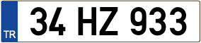 Trailer License Plate